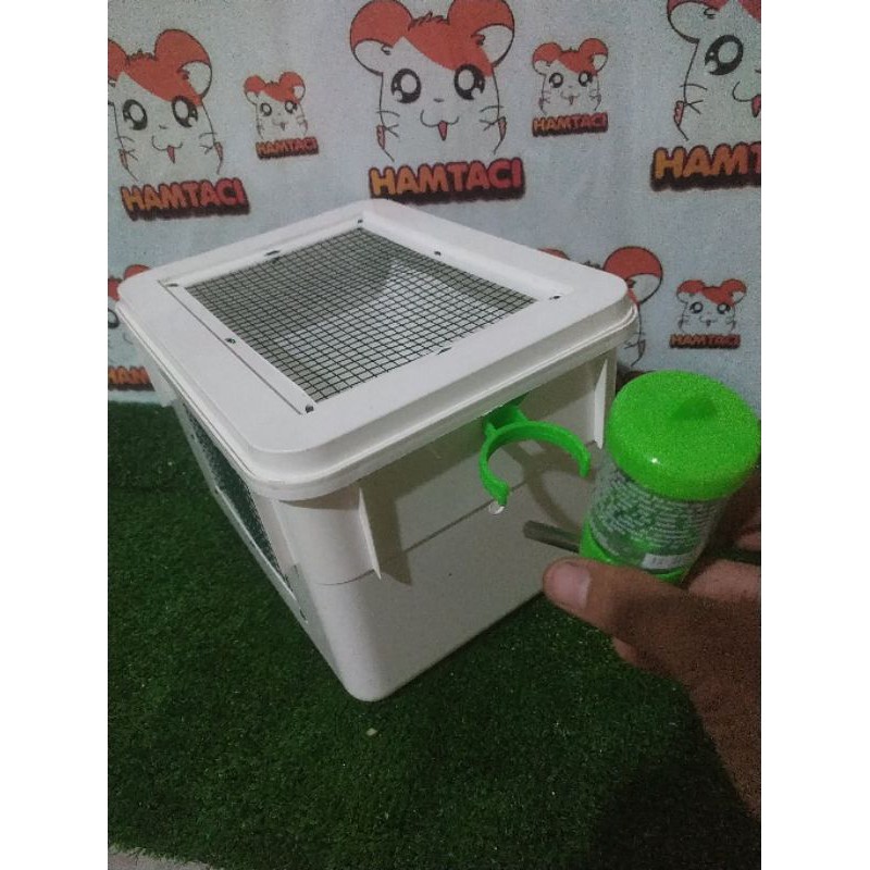 KANDANG HAMSTER KOTAK &amp; BULAT MODIF/HAMSTER/LANDAK/TIKUS/GECKO