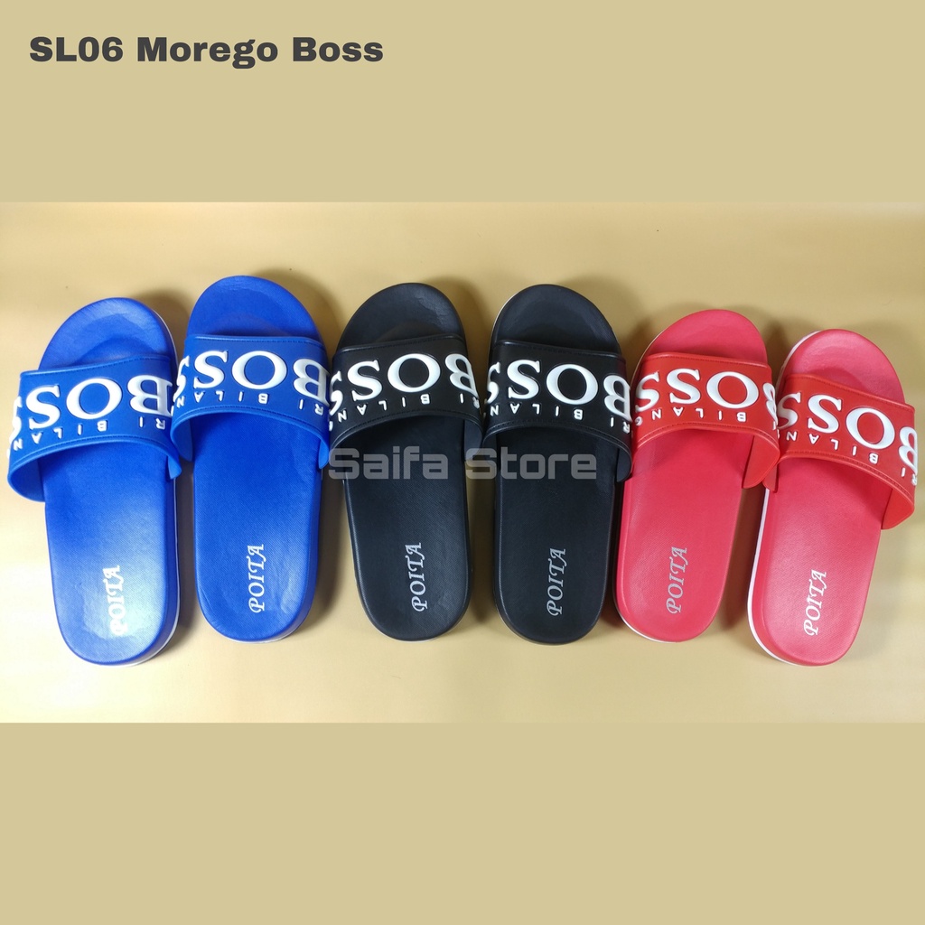 Sandal Selop Premium Original Morego 005-17 Boss Sandal Slop Karet Pria Sandal Pria Terbaru Sandal Karet Murah Nyaman Awet Dan Empuk