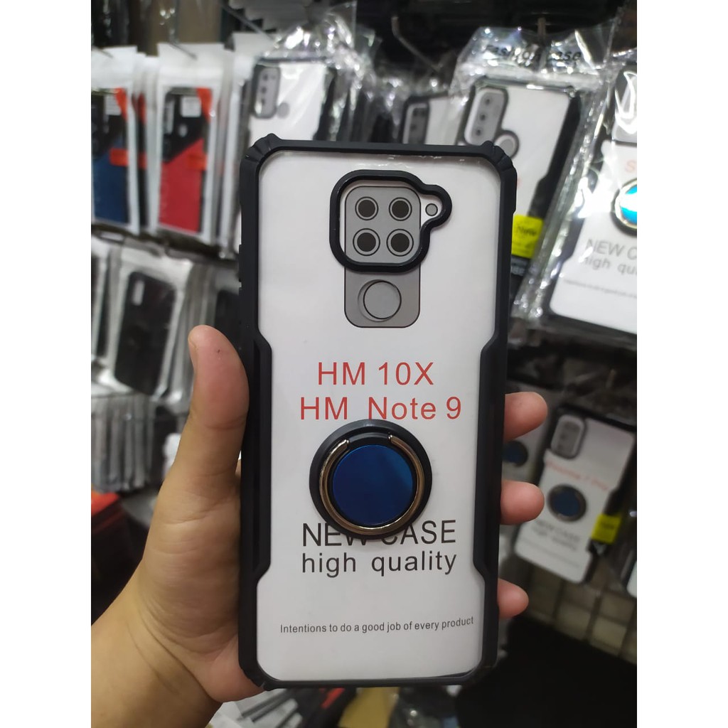 Fuze Case Ring Shield Shockproof Black XIAOMI REDMI NOTE 9/Softcase Ring Bening XIAOMI REDMI NOTE 9