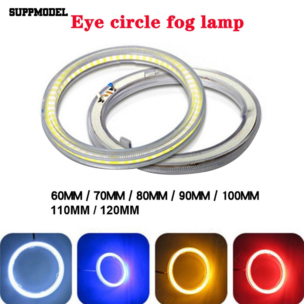 Lampu LED Ring Angel Eye COB 60mm-120mm untuk Mobil