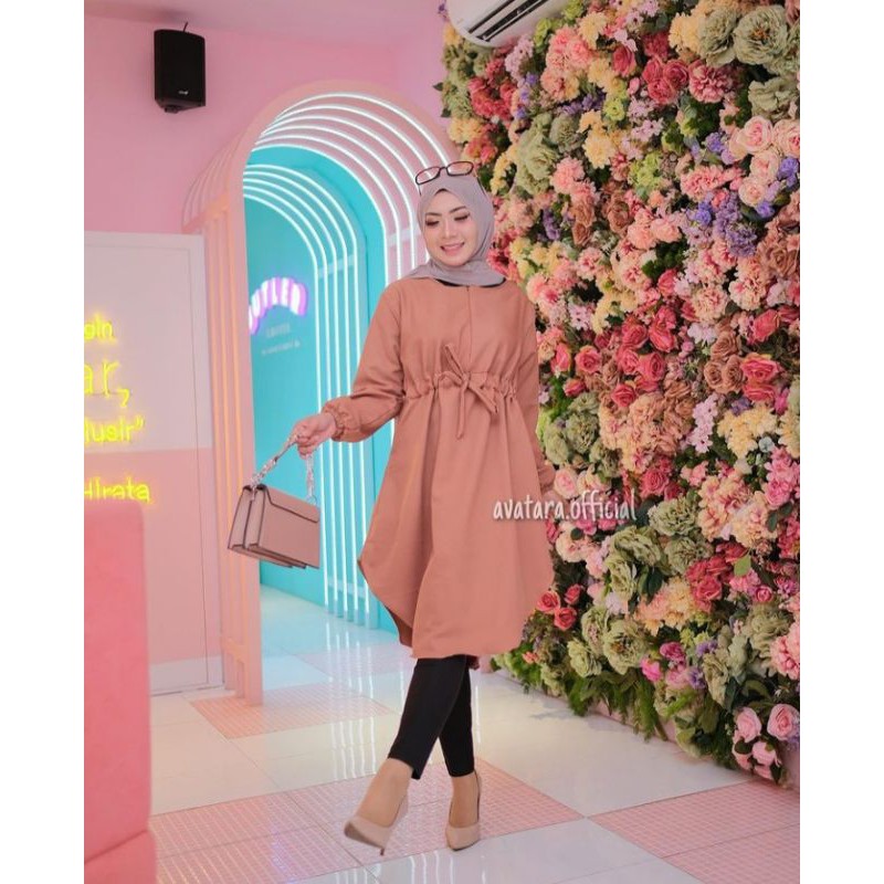 Promo Terlaris, ATASAN WANITA, BAJU WANITA, TUNIK TALI, TUNIK SERUT