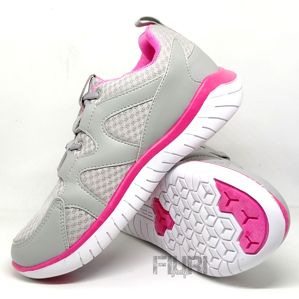 FIURI - ANDO ORIGINAL - VIU 37-40 ABU-ABU PINK - SEPATU SNEAKERS SPORT KANVAS SOL KARET ANAK PEREMPUAN - SEPATU KETS FASHION TRENDY WANITA DEWASA - SEPATU OLAHRAGA LARI FITNES SENAM KERJA KULIAH BERTALI CEWEK MURAH PROMO DISKON BONUS KAOS KAKI