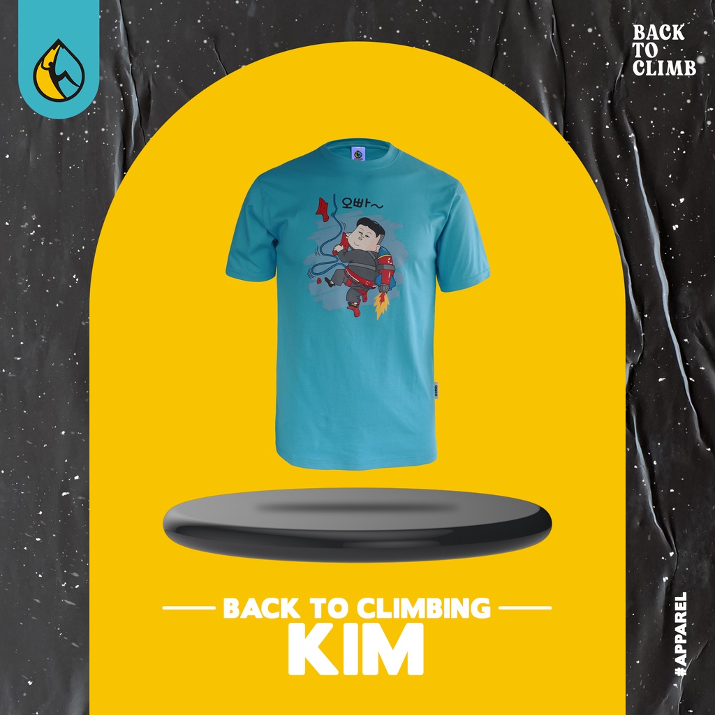 Baju Kaos Panjat Tebing - T-shirt Series Outdoor Kim Faster