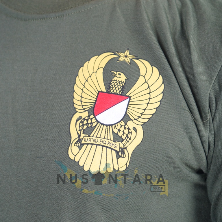 Kaos Tni AD Tentara Nasional Angkatan Darat Kartika Eka Paksi Baju Tni Seragam Tni AD Kostrad Kopasus Kodam Kodim Koramil Secapa Seskoad