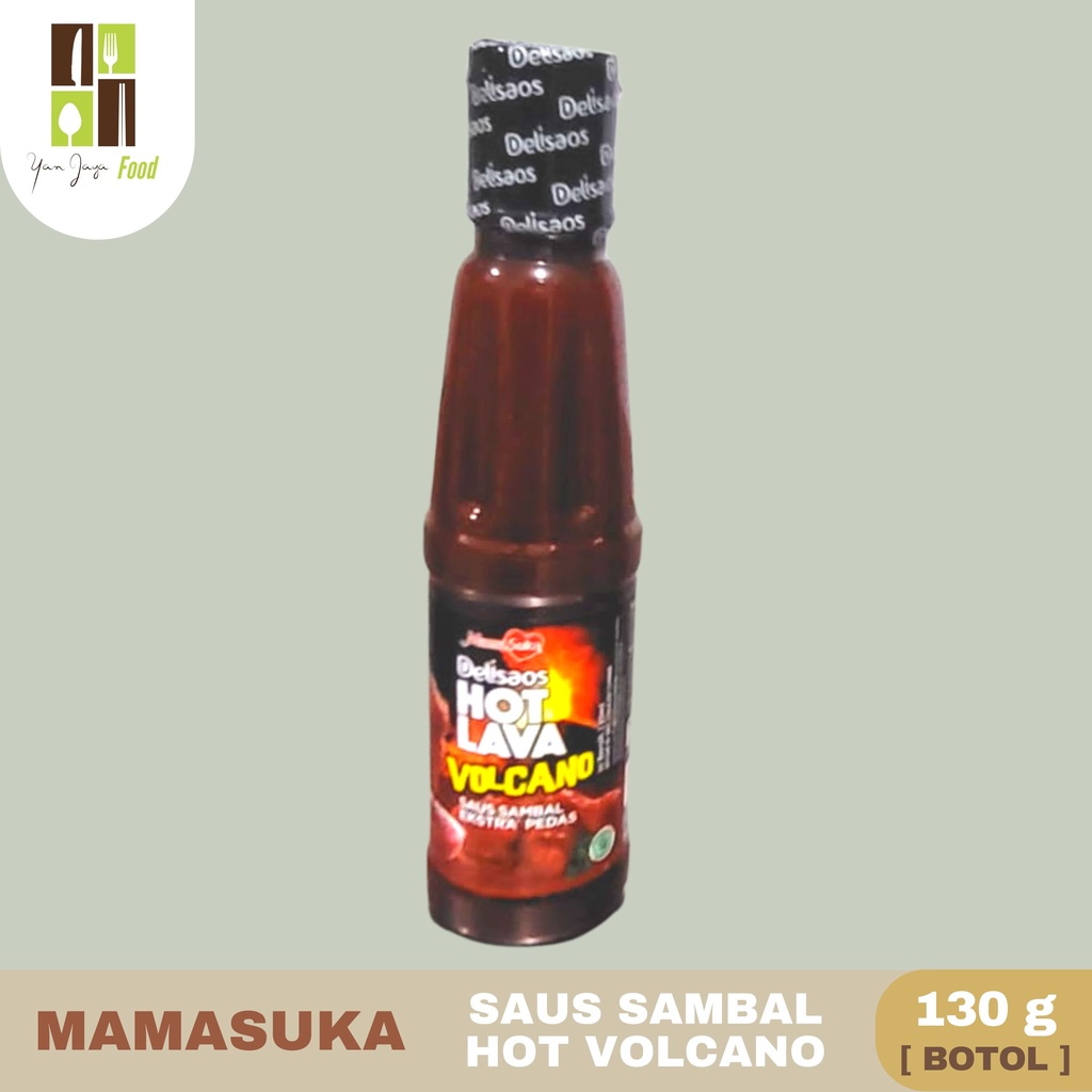 Mamasuka Hot Volcano Saus Sambal Pedas Delisaos [1Kg/260g/130g]