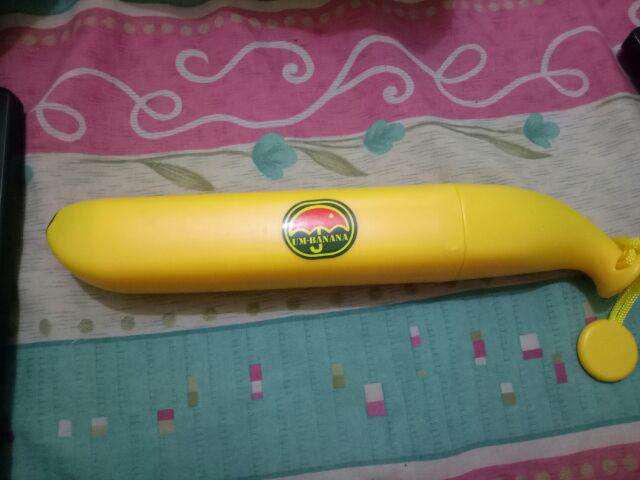 Payung Lipat Pisang Lucu Pelindung Hujan Banana Umbrella Waterproof