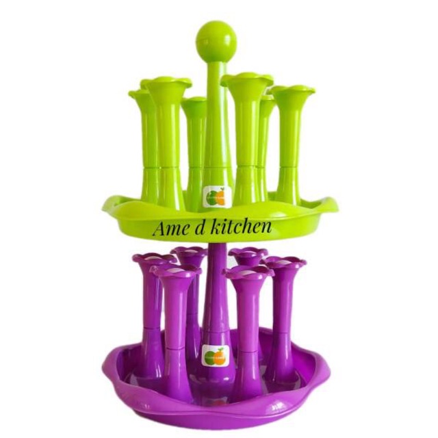 Tempat gelas 6 pcs TG 1037 golden sunkist