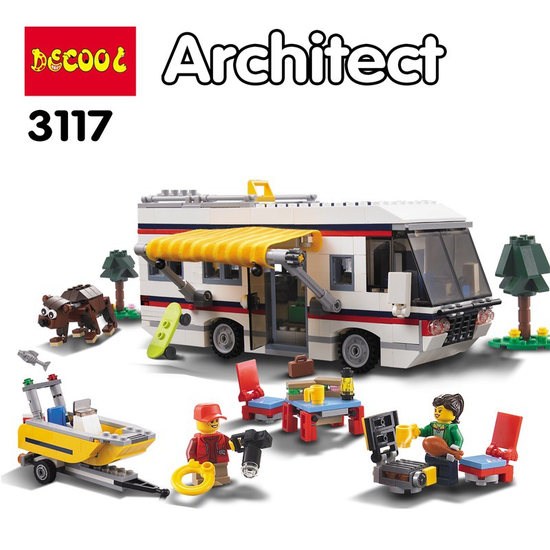 DECOOL 3117 DECOOL ARCHITECT 3 IN 1 CAMPER/CARAVAN, YACHT, SUMMER HOUSE