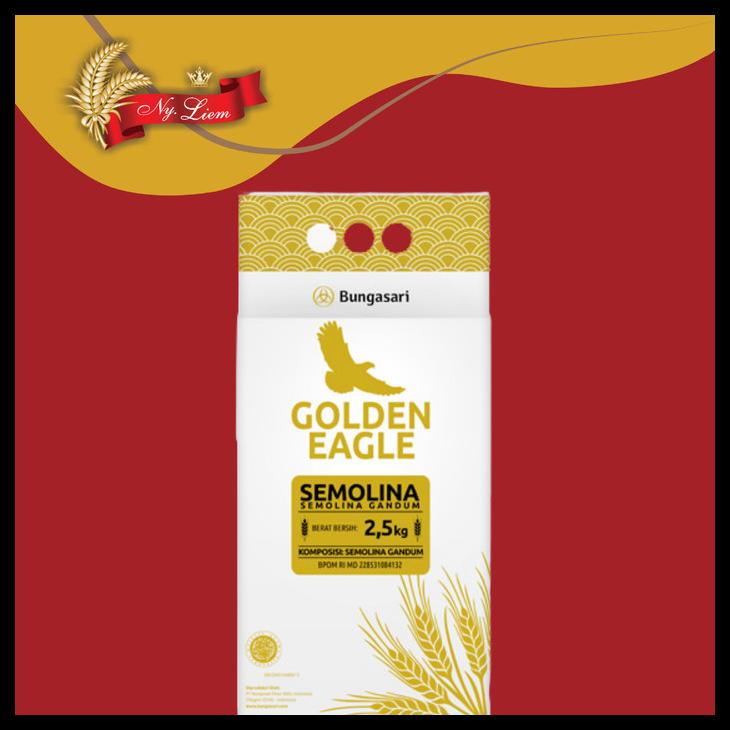 

TERBARUU!! GOLDEN EAGLE Tepung Gandum Semolina 2,5 kg SALE