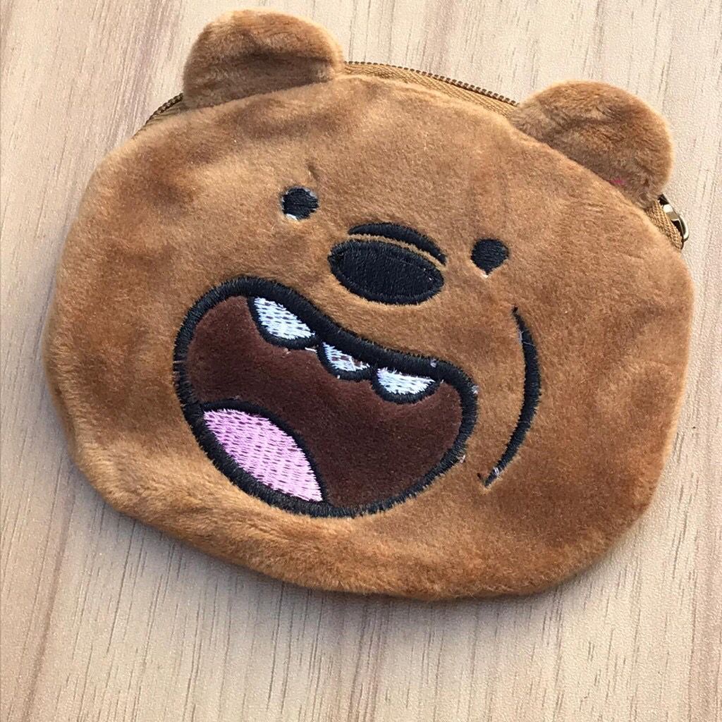 DOMPET KAIN WBB WE BEAR BARE WALLET GRIZZLY ICE BEAR PANDA UNIK LUCU BERKUALITAS