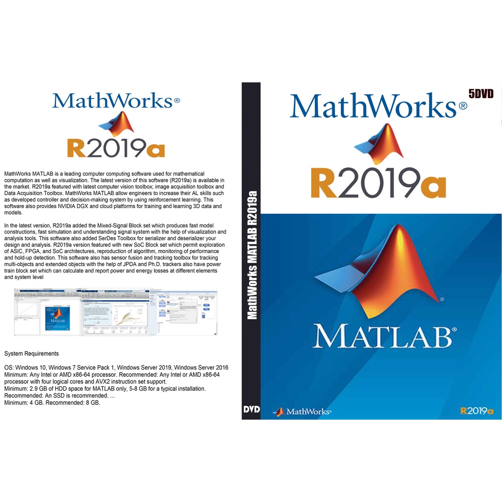 Jual JUAL DVD----Math------------------Works MAT----------LAB R2019a ...