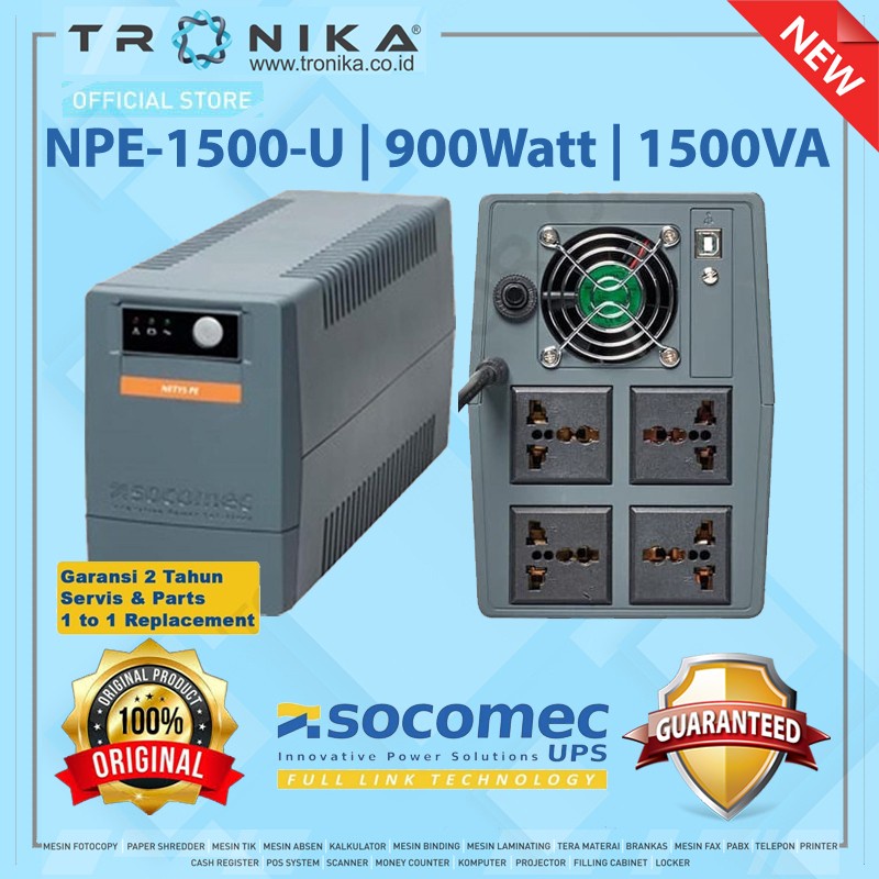 UPS STABILIZER SOCOMEC NETSYS PE 360W 480W 600W 900W |GARANSI 2 TAHUN