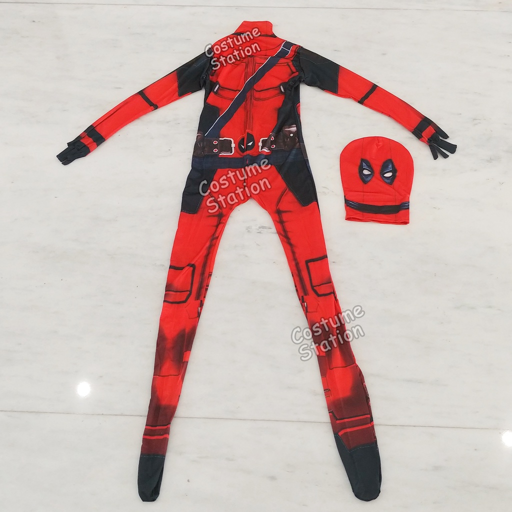 Kostum Deadpool / Costume Superhero Marvel pria dewasa