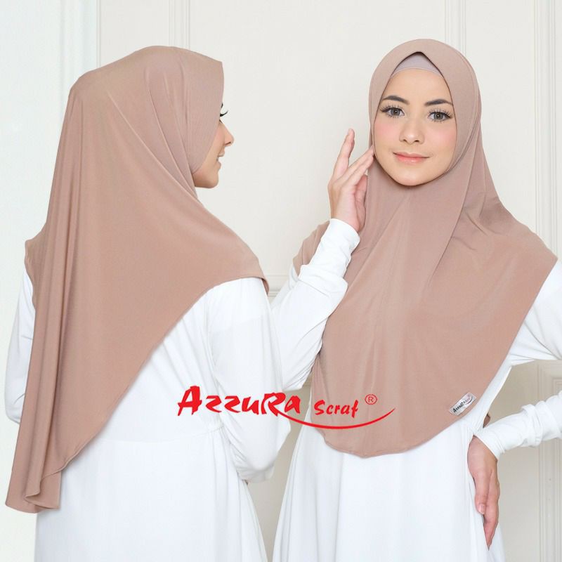 HIJAB CANTIK AINUN | ORIGINAL | AZZURASCARF | HIJAB INSTAN | BERGO | BERGO INSTAN | JILBAB CANTIK-3