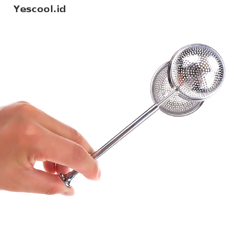 【Yescool】 Stainless Steel Locking Spice Tea Ball Strainer Mesh Infuser tea strainer .