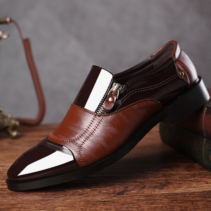 Sepatu pantofel pria pantofel hitam pria sepatu pantofel pria kulit kerja formal asli import