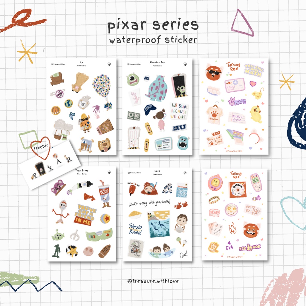 

STIKER PIXAR [WATERPROOF]