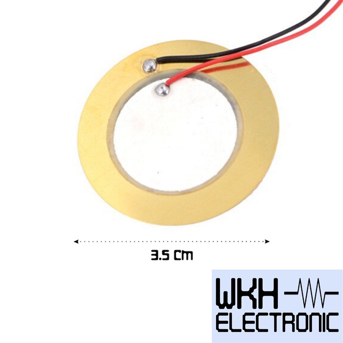 Piezo Electric 35mm + kabel Copper Drum Sounder Sensor Trigger + Wire