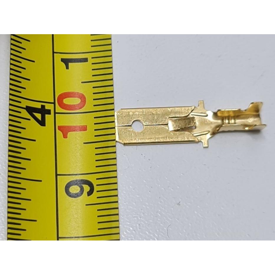 Skun Gepeng 6mm Cowo male Kecil / Soket / Skun Motor / Skun kabel