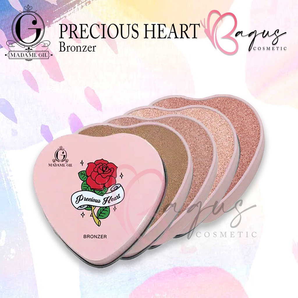 ⭐BAGUS⭐ MADAME GIE PRECIOUS HEART BRONZER 7,3GR | Bronzer