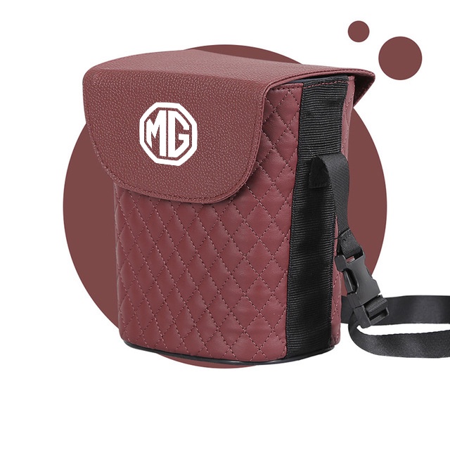 (G-CLUB) Tempat Sampah Bahan Kulit Tahan Air Untuk Mobil MG Semua Model