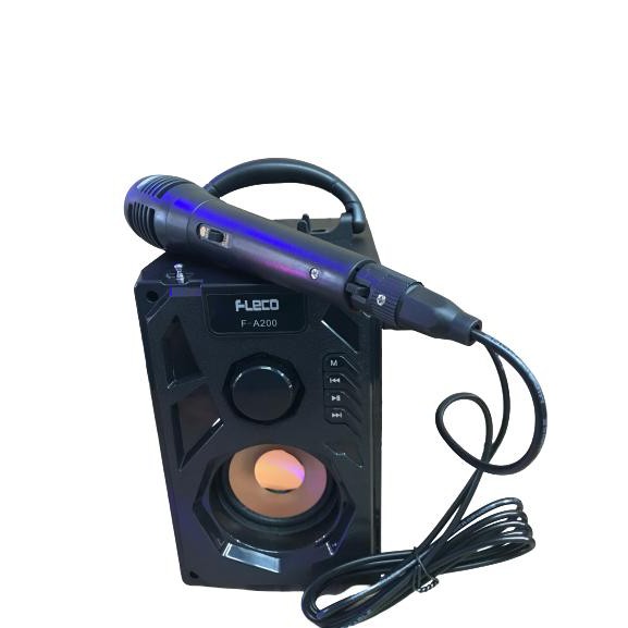 ✅cod speaker bluetooth karoke geratis mic kabel fleco f-A200