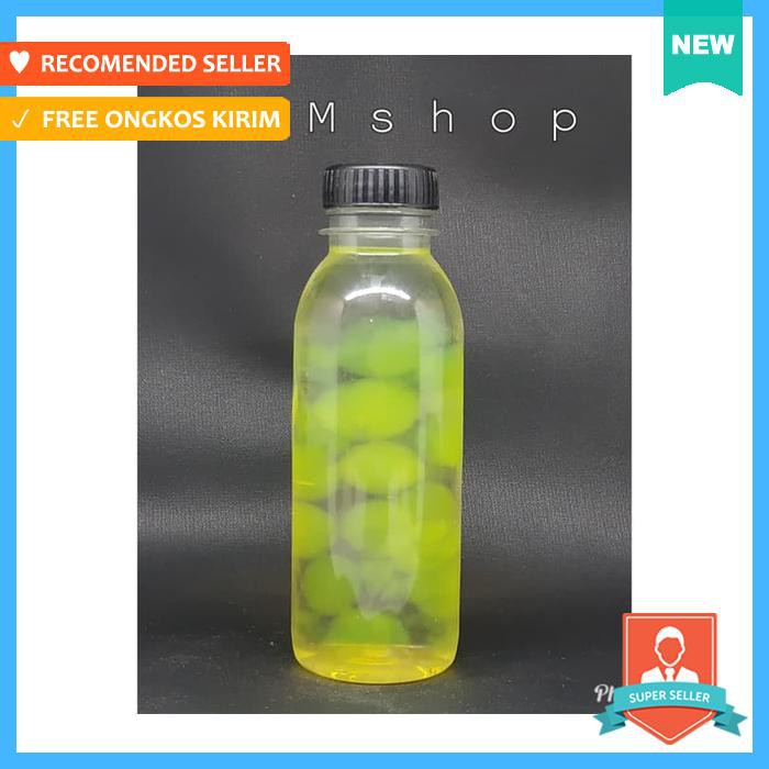 botol plastik almond 200ml - tempat penyimpanan