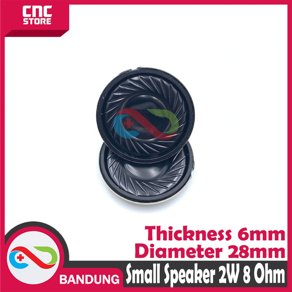 SMALL SPEAKER 2W 8 OHM 2W 8R DIAMETER 28MM THICKNESS 6MM