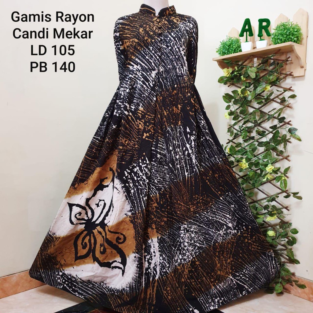 "READY STOK, SIAP KIRIM" GAMIS RAYON CANDI MEKAR | RAYON MUTIARA | GAMIS TWILL ORI #RCM NEW SIZE " L