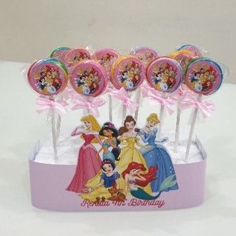 

Permen Lolipop Stand isi 12pc Princess Disney Custom Ulang Tahun