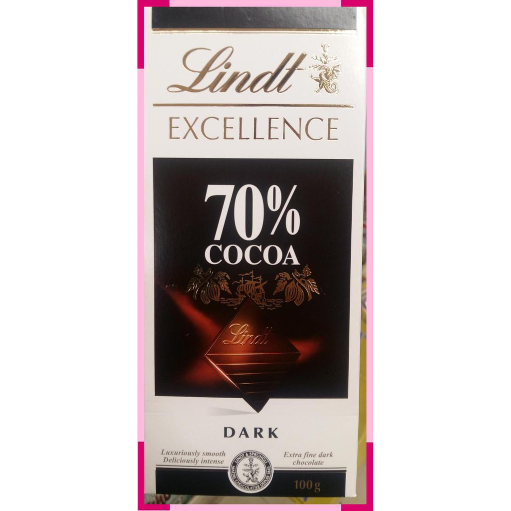 

Lindt excellence | dark chocolate | 70% dark | 100 gr | france