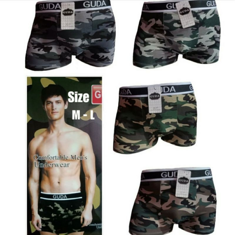 Cd bokser Pria motif army