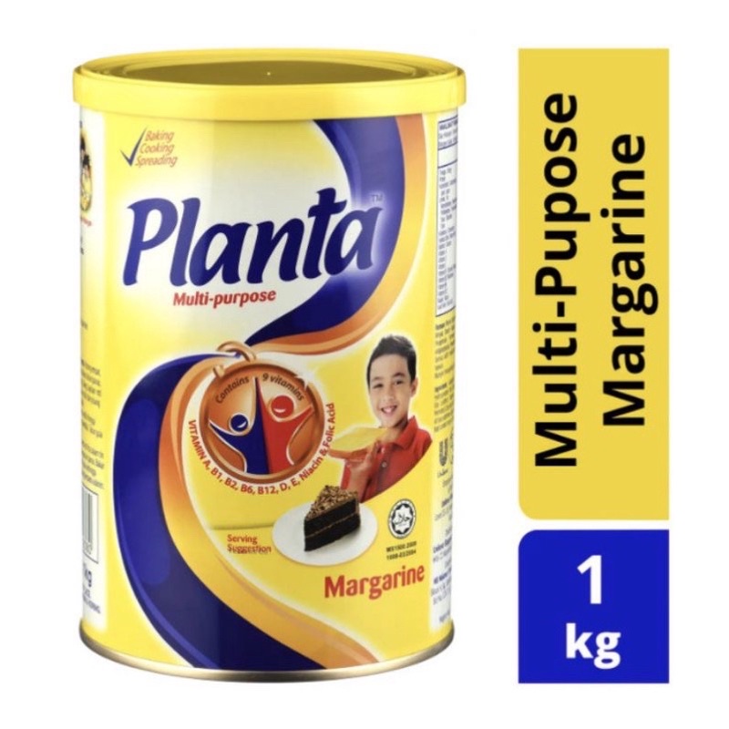 

Margarin Planta 1kg Malaysia Serbaguna Baking Cooking Spreading / Margarine Mentega Butter