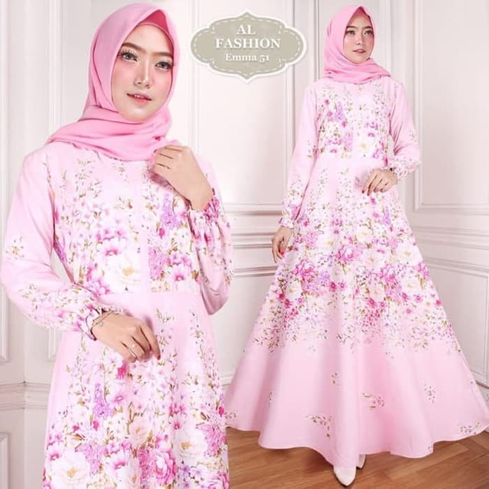 Baju Muslim Ibu Hamil Dan Menyusui Long Dress Hijab Dres Gamis Biru Xl Pink Shopee Indonesia