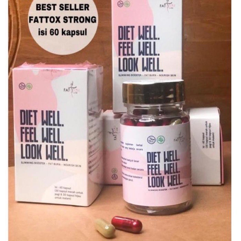 FATTOX Slim - FATTOX - ORIGINAL OBAT DIET FATTOX FAST SLIM (Strong) - PELANGSING BADAN HERBAL