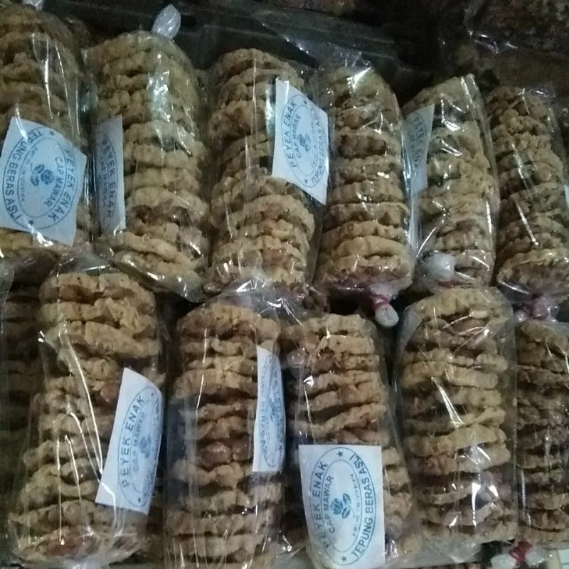 

peyek kacang tanah mawar kecil harga 1 bungkus isi 12 pics