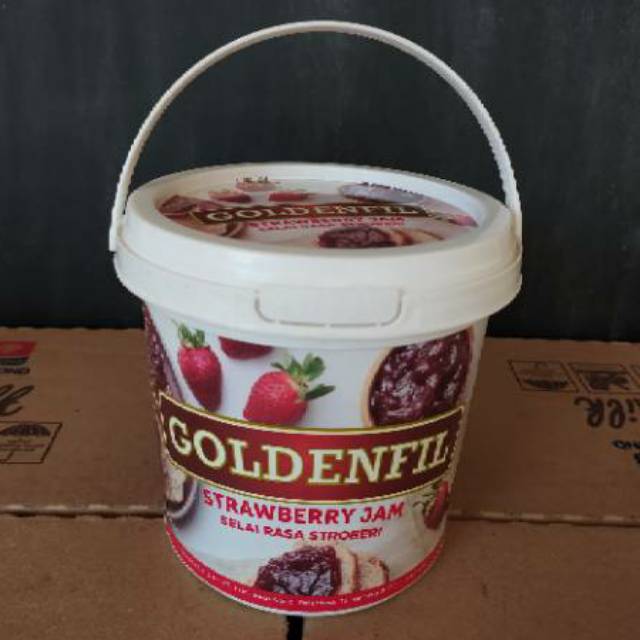 

Goldenfil Strawberry Jam, Selai Rasa Stroberi 1Kg