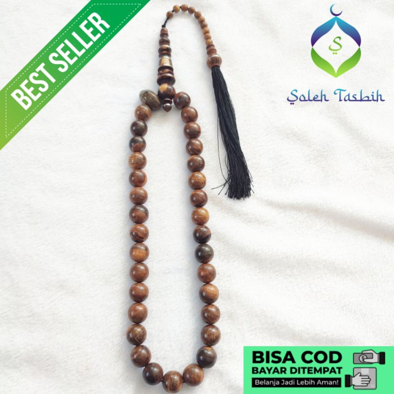 Tasbih Kayu Gaharu 33 Butir Grade A Super Original