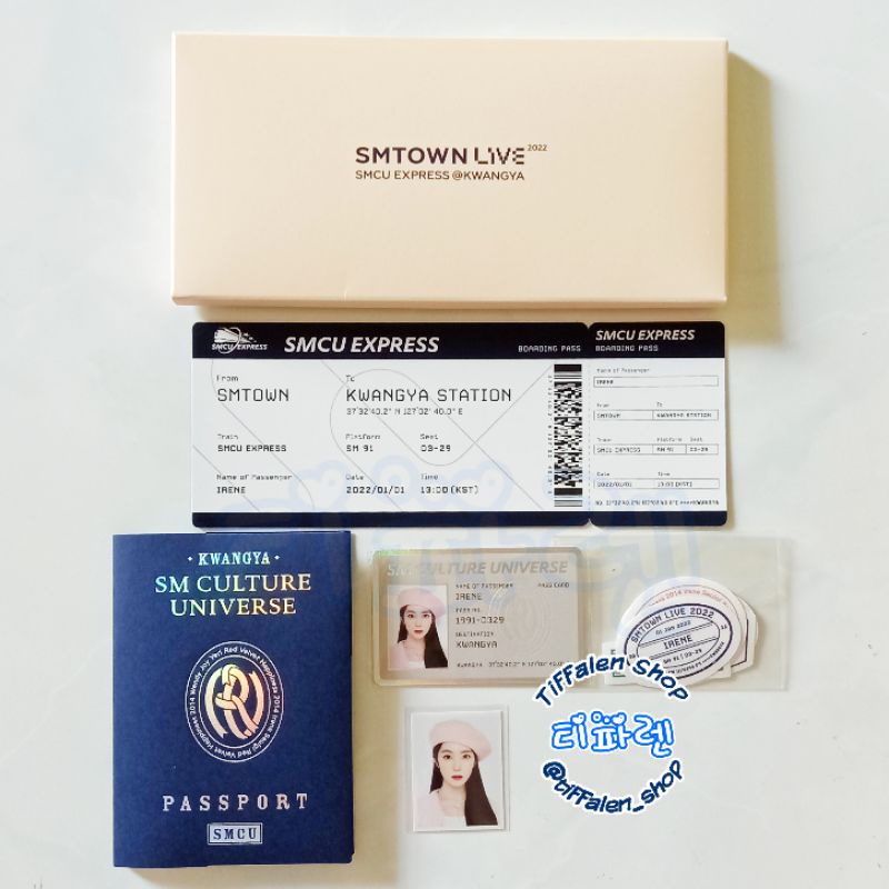 (reserved) SMCU Express @KWANGYA - Passport Set Irene Red Velvet | Official MD
