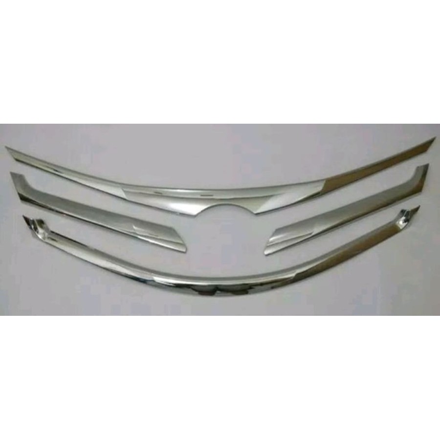 Garnish List Grill Bumper Depan Atas Tengah Bawah All New Avanza 2012 - 2014 Chrome