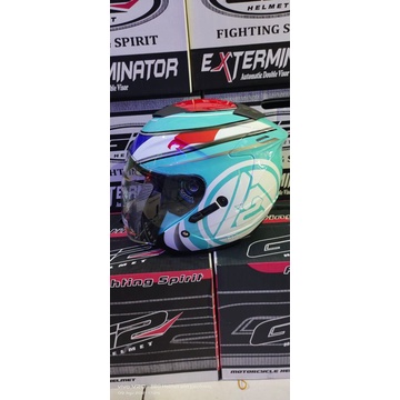 G2 Helm Half face-Helem G2 Hijau ORI