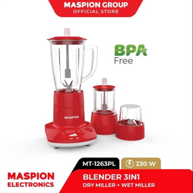 Maspion Blender Plastik 1 Liter