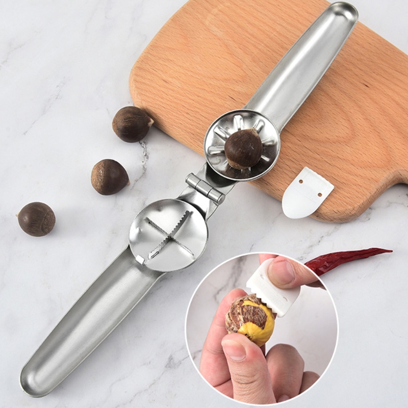 Alat Pembuka Kacang Chestnut Bahan Stainless Steel Untuk Dapur