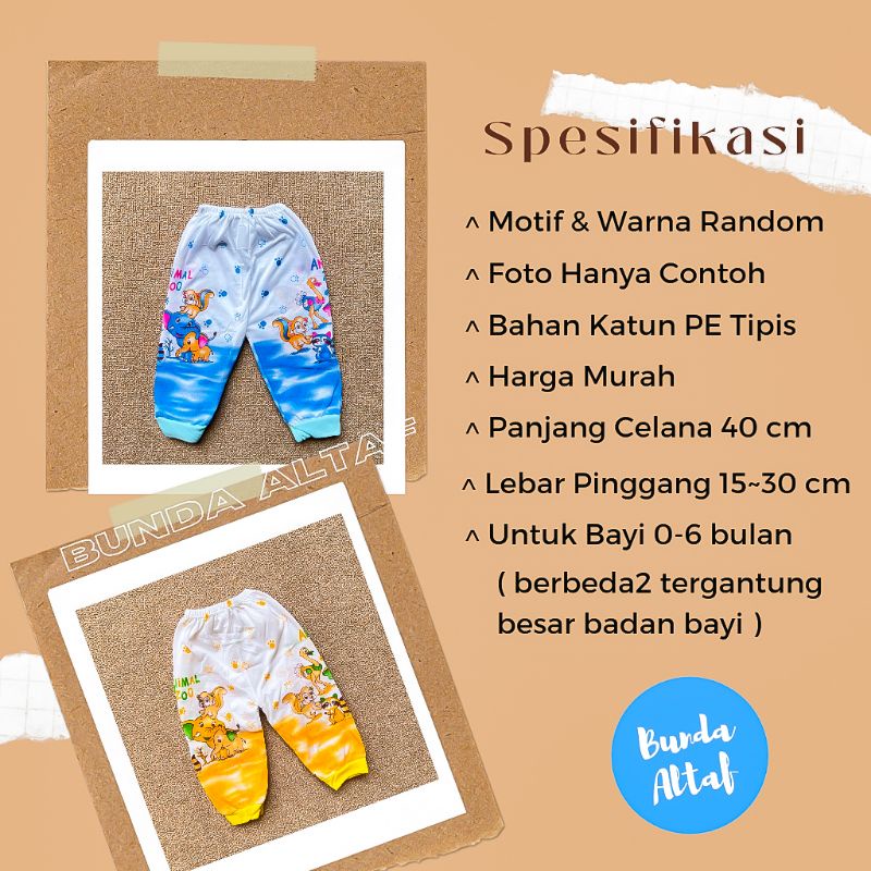 6 pcs Celana Bayi Murah Pakaian Bayi Baru Lahir