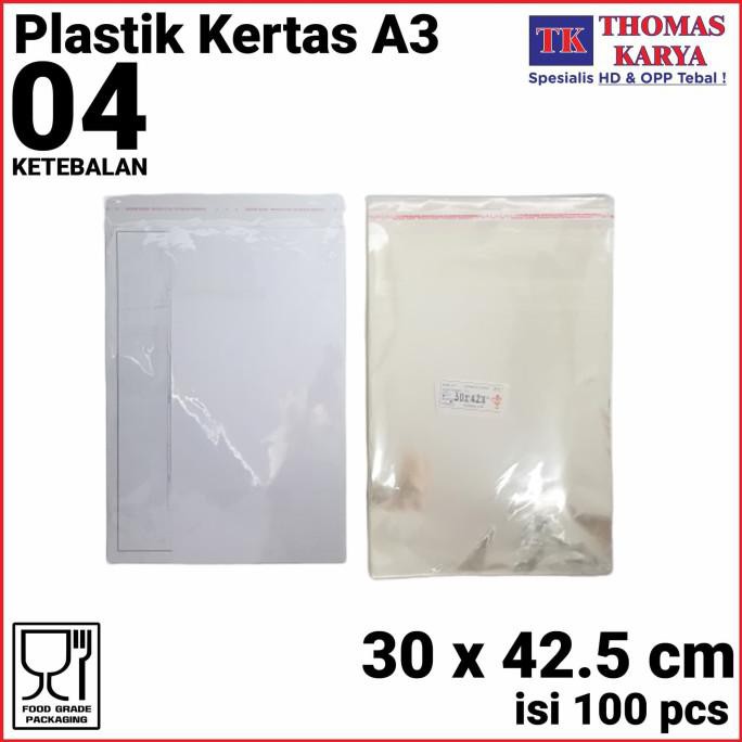 

Best Produk] 30X42.5 Cm Plastik Opp Tebal (Lem) | Plastik A3 | Plastik Hijab