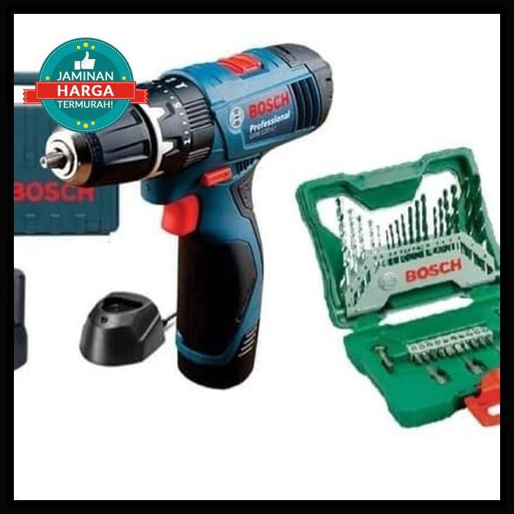 Mesin Bor Cordless Bosch Gsb 120 Li Mesin Baterai + Assesoris Gsb120Li Termurah