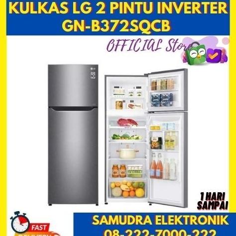 KULKAS LG 2 PINTU GN-B372SQCB GNB372SQCB SMART INVERTER 312L