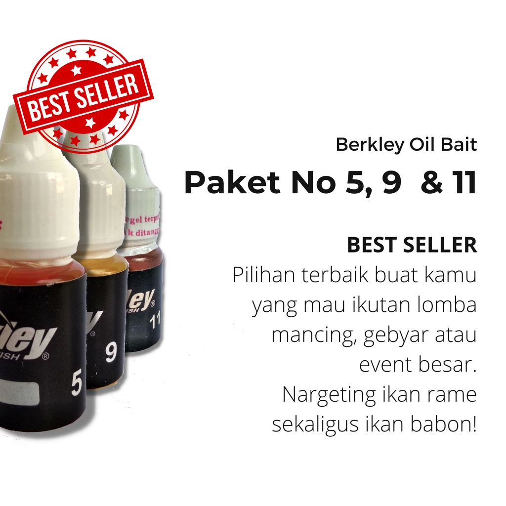 Essen Ikan Mas Lomba Berkley Oil Bait Paket 5 9 dan 11 Untuk Lomba Ikan Babon Tiket di Atas 500k