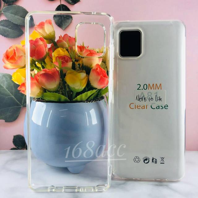 Silikon Jelly Soft Case Bening Samsung Note 10 Lite Softcase Anti Crack Premium