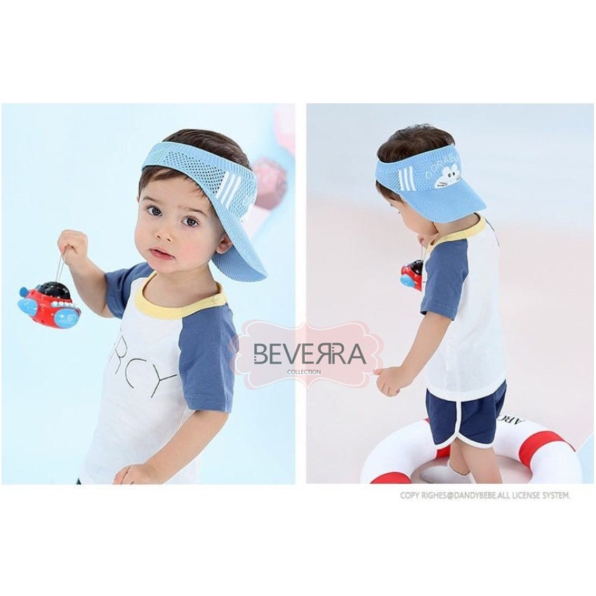 TOPI ANAK RAJUT VISOR PANTAI SUNSHADE MOTIF KARTUN BASEBALL ANTI UV ANAK KECIL LUCU LUCU - ZH-7